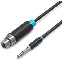 Кабель Vention аудио Jack 6.35 M/XLR F, 1,5 м (BBEBG)