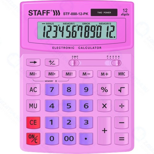 Калькулятор Staff STF-888-12-PK (250452)