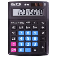 Калькулятор Staff Plus STF-222-08-BKBU (250470)