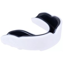 Капа FIGHT-EXPERT Karate MGX-003 bw, детская, с футляром, белая/черная (УТ-00017718)