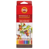 Карандаши цветные KOH-I-NOOR Mondeluz, 18 цветов, 3,8 мм (180329)