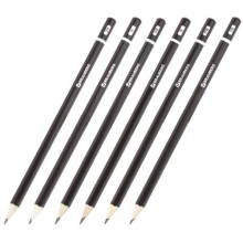Набор чернографитных карандашей Brauberg Touch line, 6 шт (180650)