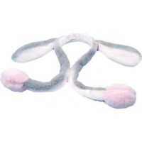 Ободок детский 1toy Хлоп-Ушки: Зайка серый (Т17626)