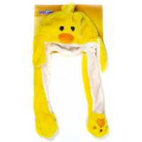 Шапка детская 1toy Хлоп-Ушки: Утенок (Т17638)