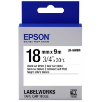 Лента для печати этикеток Epson Tape Standard Black/White 18/9 (C53S655006)