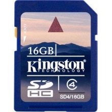 Карта памяти Kingston 16GB SDHC4