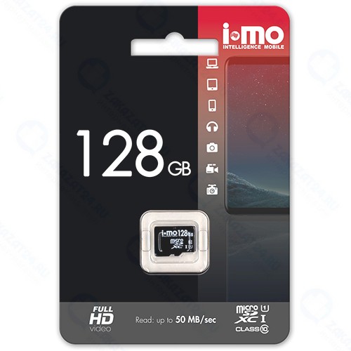 Карта памяти IMO microSDXC 128GB Сlass10 UHS-I (IM128GBSD-00)