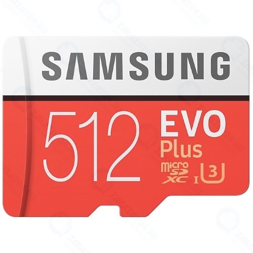 Карта памяти Samsung MicroSDXC Evo Plus 512GB (MB-MC512HARU)