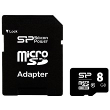 Карта памяти Silicon Power MicroSDHC 8GB class 10