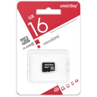 Карта памяти Smartbuy microSDHC Сlass 4 16GB (SB16GBSDCL4-00)