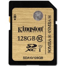 Карта памяти Kingston microSDXC 128GB Class 10 (SDA10/128GB)