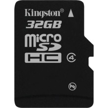 Карта памяти Kingston microSDHC Class 4 32GB (SDC4/32GBSP)