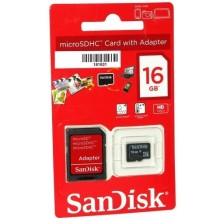 Карта памяти SanDisk Mobile microSDHC Class4 16Gb (SDSDQM-016G-B35A)