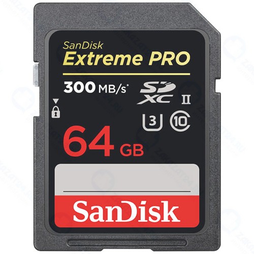 Карта памяти SanDisk Extreme Pro SDXC 64GB UHS-II Class 10 (SDSDXPK-064G-GN4IN)