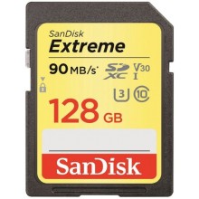 Карта памяти SanDisk SDXC Class 10 UHS-I U3 Extreme 128Gb (SDSDXVF-128G-GNCIN)