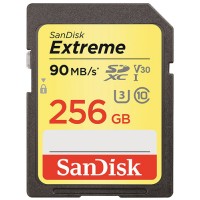 Карта памяти SanDisk 256Gb SDXC Class 10 UHS-I U3 Extreme 90Mb/s (SDSDXVF-256G-GNCIN)