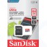 Карта памяти SanDisk microSDXC 64Gb Class 10 Ultra Android UHS-I, с адаптером (SDSQUAR-064G-GN6MA)