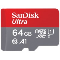 Карта памяти SanDisk MicroSDXC Ultra A1 64GB (SDSQUAR-064G-GN6MN)