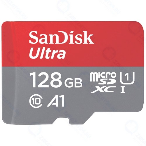 Карта памяти SanDisk MicroSD Ultra A1 128GB (SDSQUAR-128G-GN6MN)