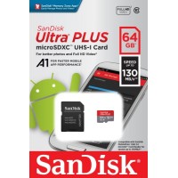 Карта памяти SanDisk microSDXC Ultra Plus 64GB UHS-I (SDSQUB3-064G-GN6MA)