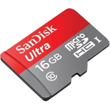 Карта памяти SanDisk Ultra microSDHC 16Gb Class 10 (SDSQUNC-016G-GN6IA)