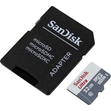 USB-флешка SanDisk Ultra Android microSDHC 32Gb + SD адаптер (SDSQUNS-032G-GN6TA)