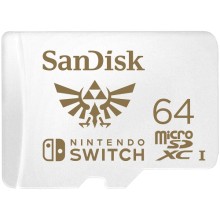 Карта памяти SanDisk micro SDXC 64GB для  Nintendo Switch (SDSQXAT-064G-GNCZN)