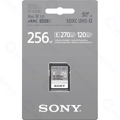 Карта памяти Sony SDXC 256GB 270R/120W (SF-E256/T)