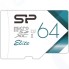 Карта памяти SILICON-POWER microSDXC 64GB Elite + адаптер (SP064GBSTXBU1V21SP)