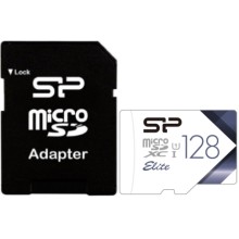 Карта памяти Silicon Power microSDXC 128GB Elite + адаптер (SP128GBSTXBU1V21SP)