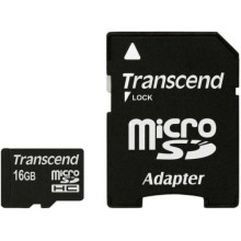 Карта памяти Transcend TS16GUSDHC10 microSDHC 16Gb Class 10