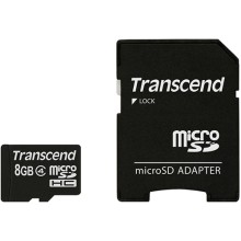 Карта памяти Transcend microSDHC Class 4 8GB (TS8GUSDHC4)
