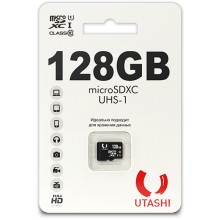 Карта памяти Utashi microSDXC 128GB Class10 UHS-1 (UT128GBSDCL10-00)