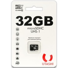 Карта памяти Utashi microSDHC 32GB Сlacc 10 UHS-I (UT32GBSDCL10-00)