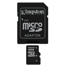 Карта памяти Kingston microSDHC 16Gb Class 10 SDC10/16GB