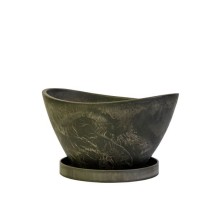 Горшок для цветов GREENSHIP Н-09YB25-1, древесный уголь Горшок для цветов GREENSHIP Н-09YB25-1, древесный уголь