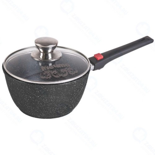 Ковш с крышкой Мечта 082802_ср Гранит 1,7 л