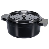 Кастрюля с крышкой Beka Cook'On, 4,2 л, 24 см, черная (13391244)