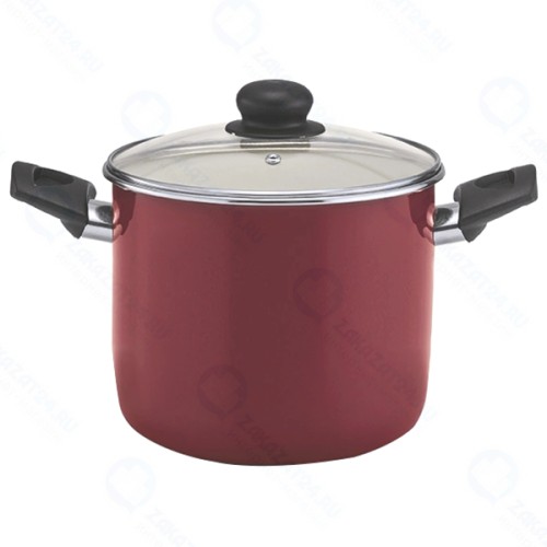 Кастрюля с крышкой Beka Boheme Red, 8,1 л, 24 см White/Red (14923244)