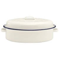 Кастрюля с крышкой Beka Boheme Blue, для запекания, 34 см White/Blue (14930344)