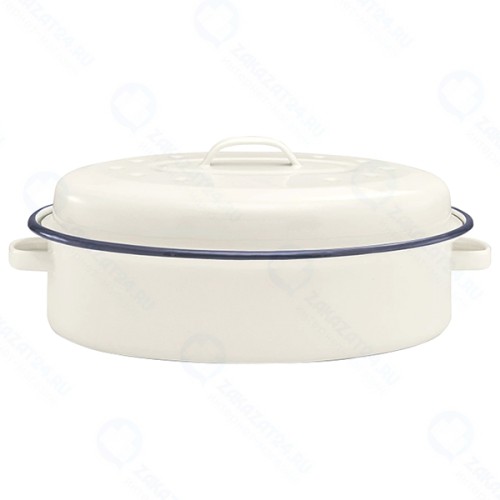 Кастрюля с крышкой Beka Boheme Blue, для запекания, 34 см White/Blue (14930344)