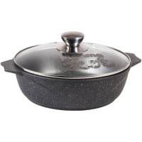 Жаровня с крышкой МЕЧТА 32701 Гранит, 2,4 л