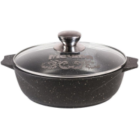 Жаровня с крышкой МЕЧТА 34802 Гранит, 4 л Black