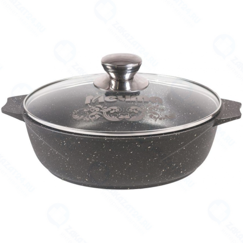 Жаровня с крышкой Мечта 34802 Гранит, 4 л Black
