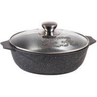 Жаровня с крышкой МЕЧТА 35701 Гранит, 5 л