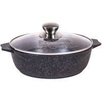 Кастрюля-жаровня с крышкой Мечта Гранит Star, 5 л, 30 см (35803)