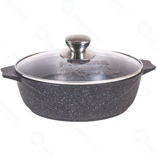 Кастрюля-жаровня с крышкой Мечта Гранит Star, 5 л, 30 см (35803)