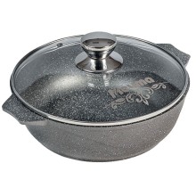 Жаровня с крышкой Мечта Гранит, 6 л (36701) Жаровня с крышкой Мечта Гранит, 6 л (36701)