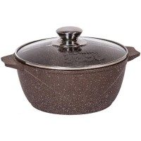 Кастрюля с крышкой Мечта 4 л, 24 см, антипригарное покрытие Brown (44806)