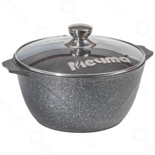 Кастрюля с крышкой Мечта Гранит, 5 л, антипригарное покрытие (45701)